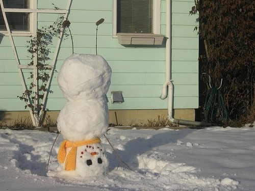 Upside down snowman Upside down snowman