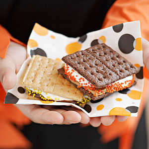 Spooky smores bar