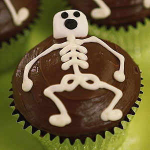 Scrumptious skeleton cupcakes Scrumptious skeleton cupcakes