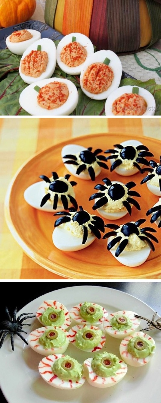 Halloween Deviled Eggs