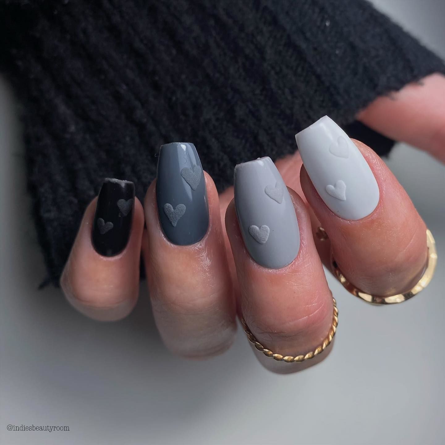 Dark Heart Gradient Nails Pictures, Photos, and Images for Facebook, Tumblr, Pinterest, and Twitter