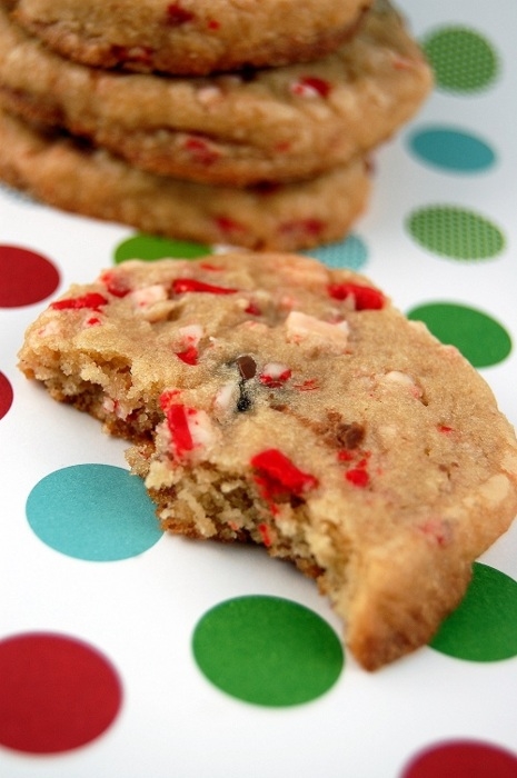 Peppermint crunch milk chocolate chip cookies Peppermint crunch milk chocolate chip cookies
