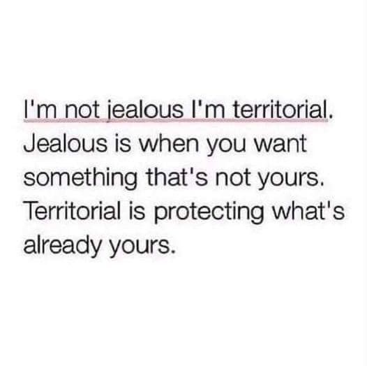 I'm Not Jealous, I'm Territorial. Pictures, Photos, and Images for