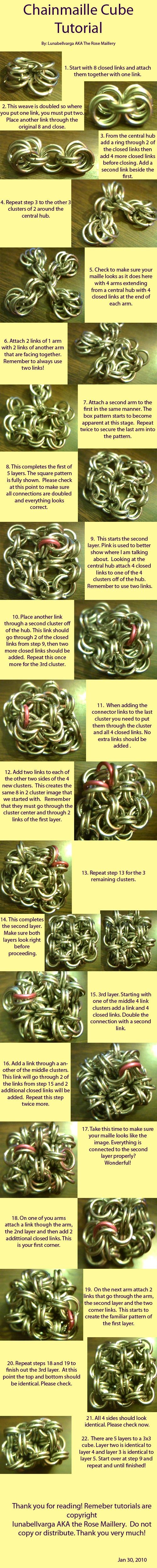 DIY Chainmaille Cube DIY Chainmaille Cube