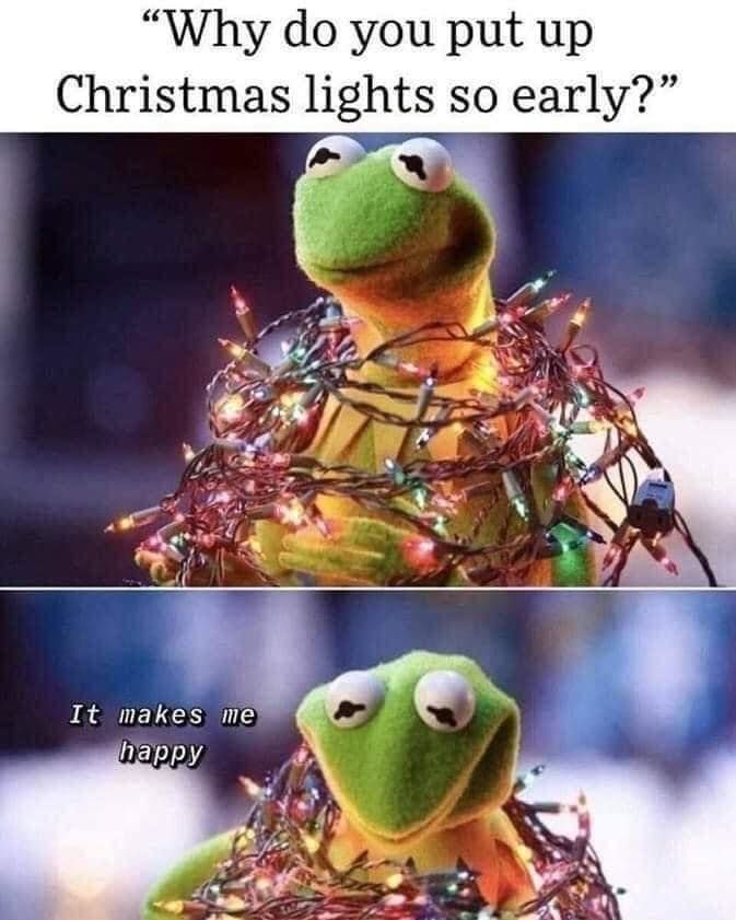 Why Do You Put Up Christmas Lights So Early? Pictures, Photos, and
