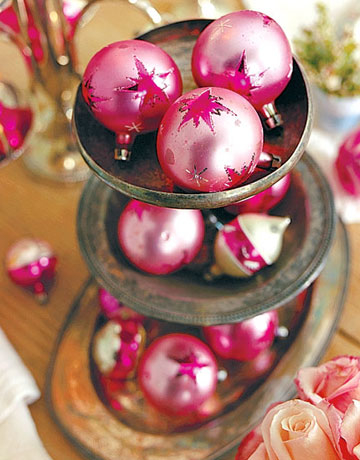 Pink ornaments