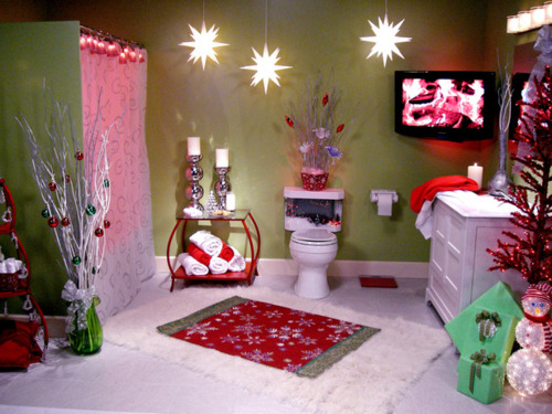 Christmas bathroom Christmas bathroom