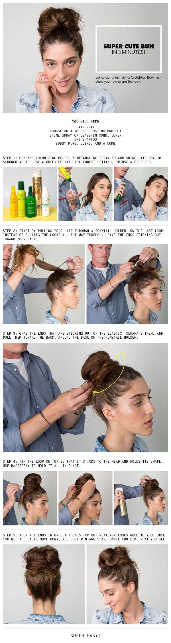 DIY Super Cute Bun DIY Super Cute Bun
