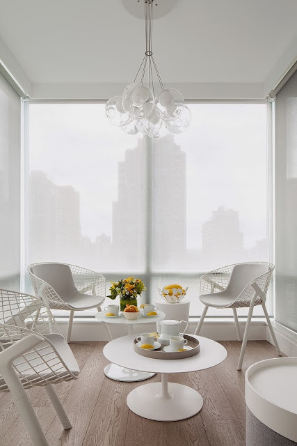 All white interior All white interior