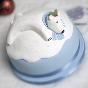 Polar bear christmas cake