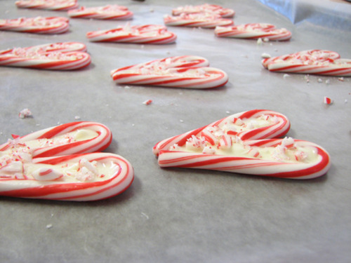 Heart peppermint candy canes Heart peppermint candy canes