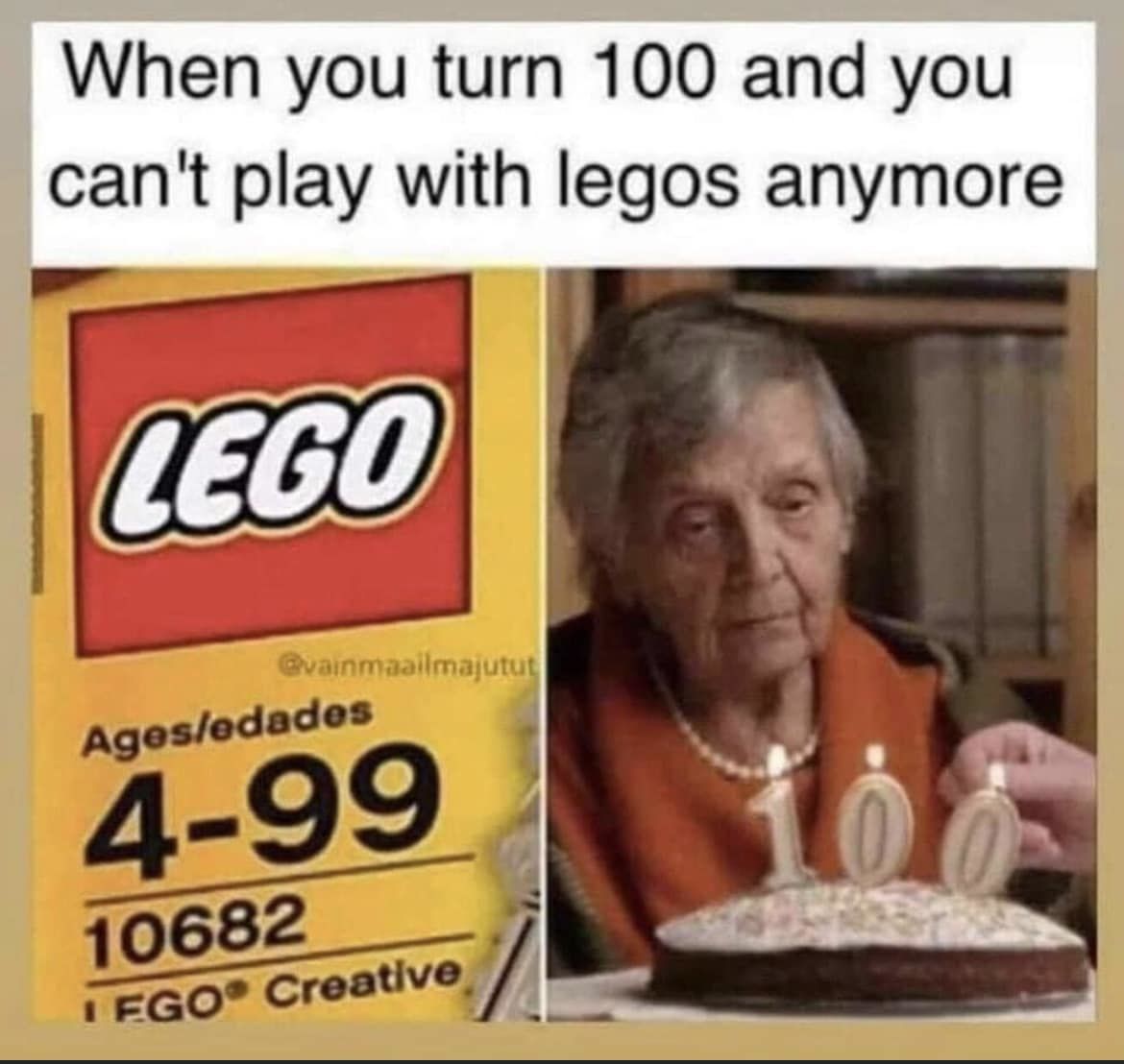 When You Turn 100 And You Can't Play With Legos Anymore Pictures