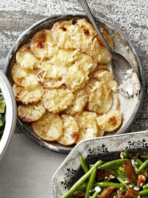 Potato and celery root gratin