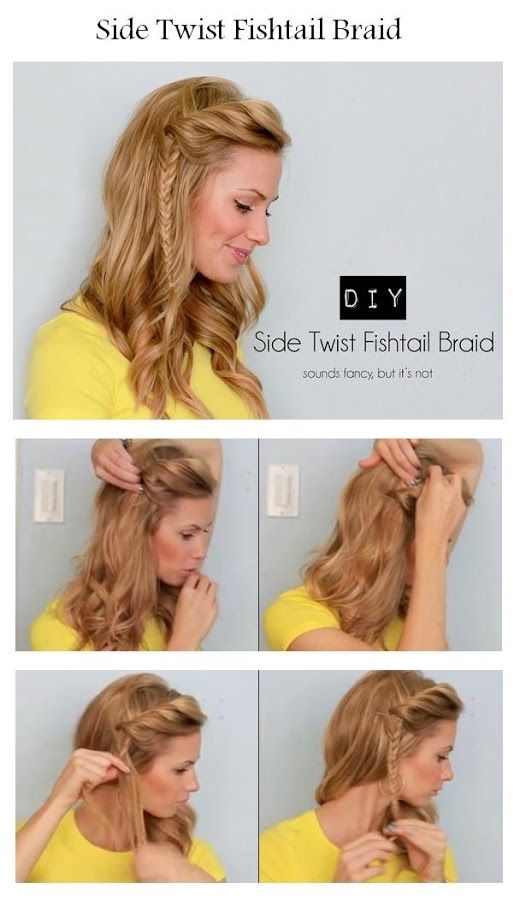 DIY Side Fishtail Braid