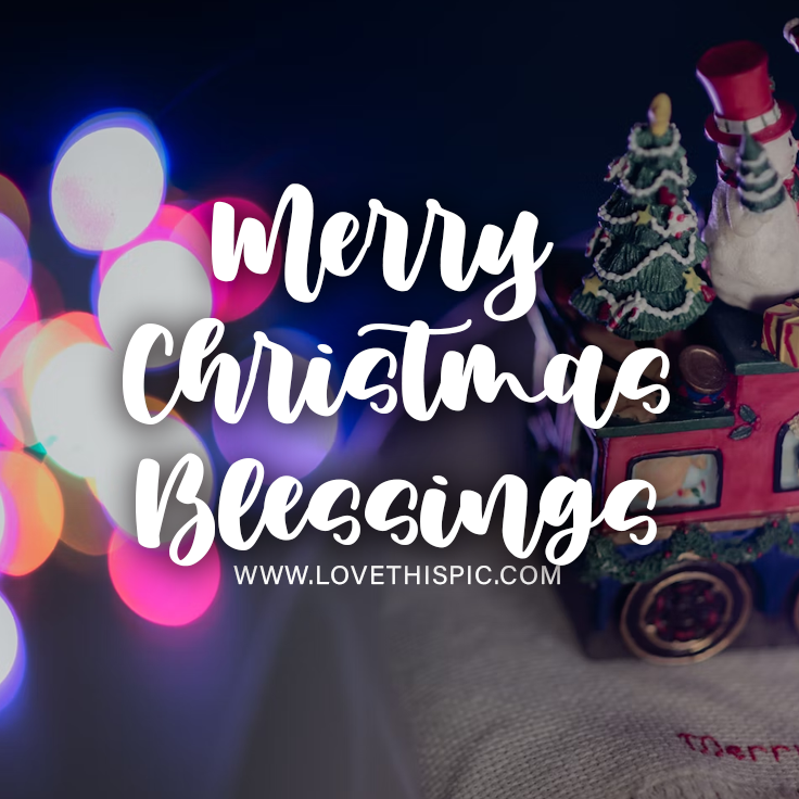 Christmas Train Merry Christmas Blessings Pictures, Photos, and
