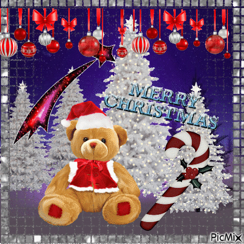 White Christmas Tree And Teddy Pictures, Photos, and Images for Facebook, Tumblr, Pinterest, and