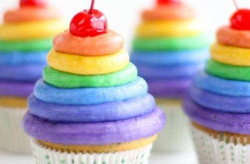 Rainbow cupcakes Rainbow cupcakes