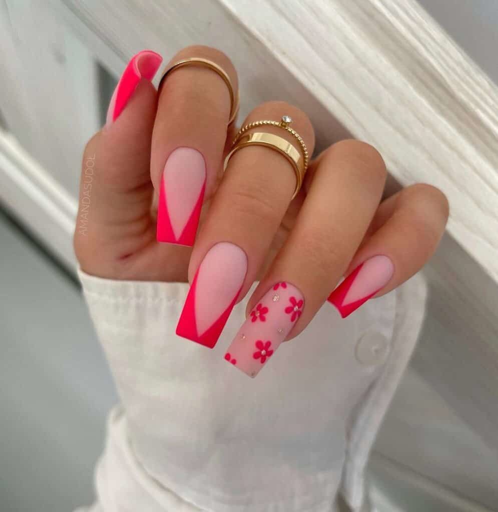 Neon French Tip Nails Pictures, Photos, and Images for Facebook, Tumblr, Pinterest, and Twitter