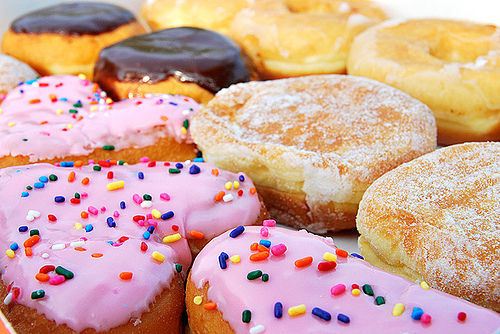 Heart donuts