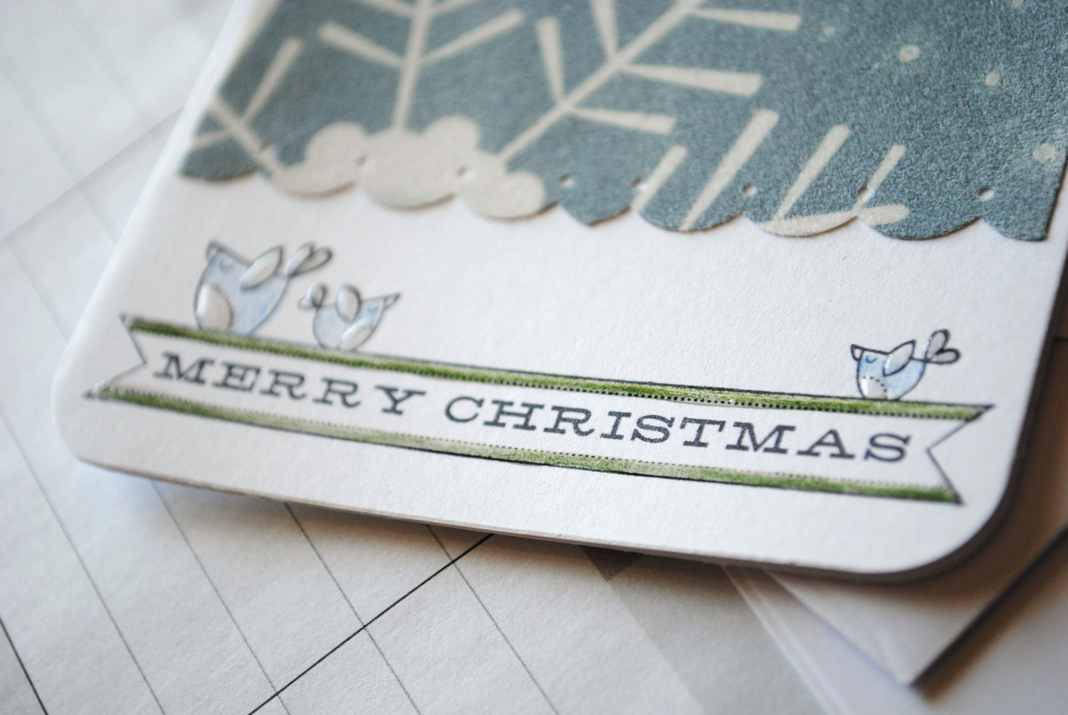 Wintery greeting card