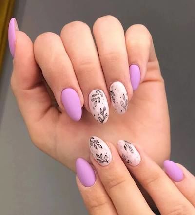 Lavender Floral Nails Pictures, Photos, and Images for Facebook, Tumblr