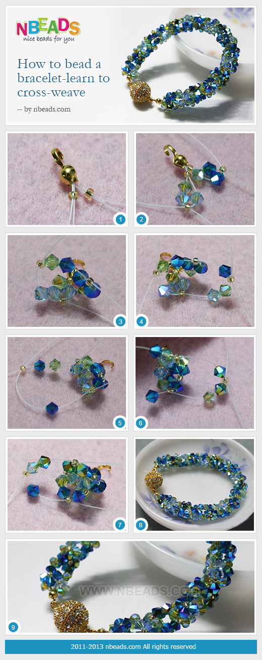 How To Bead A Bracelet Learn To Cross Weave Pictures, Photos, and