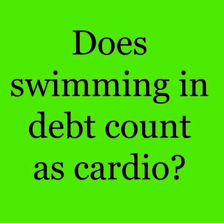 Does Swimming In Debt Count As Cardio? Pictures, Photos, and Images for
