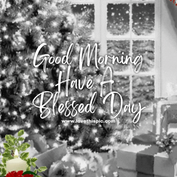 Silver Christmas Tree Good Morning, Have A Blessed Day Pictures