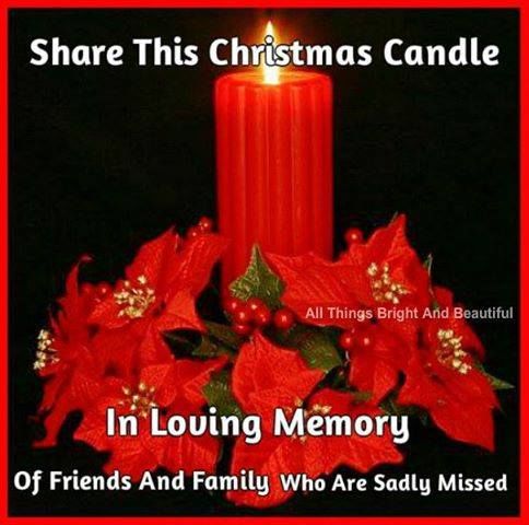 Share This Christmas Candle In Loving Memory Of Friends And Family Who