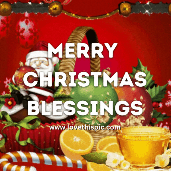 Christmas Tea Merry Christmas Blessings Pictures, Photos, and Images
