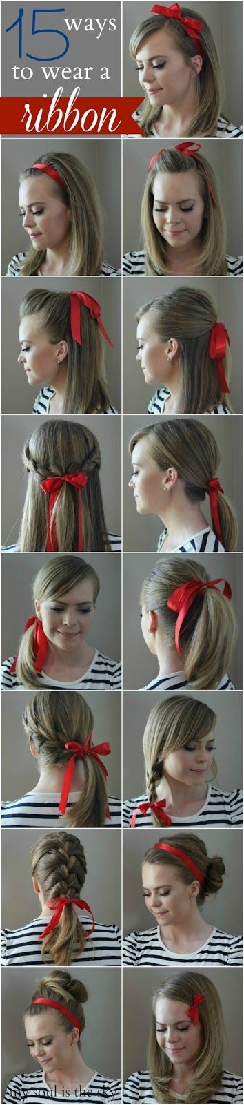15 ways to wear a ribbon 15 ways to wear a ribbon
