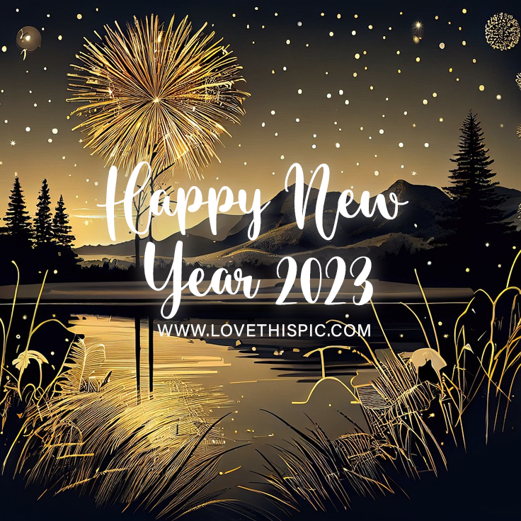 Fireworks By Lake Happy New Year 2023 Pictures, Photos, and Images for Facebook, Tumblr
