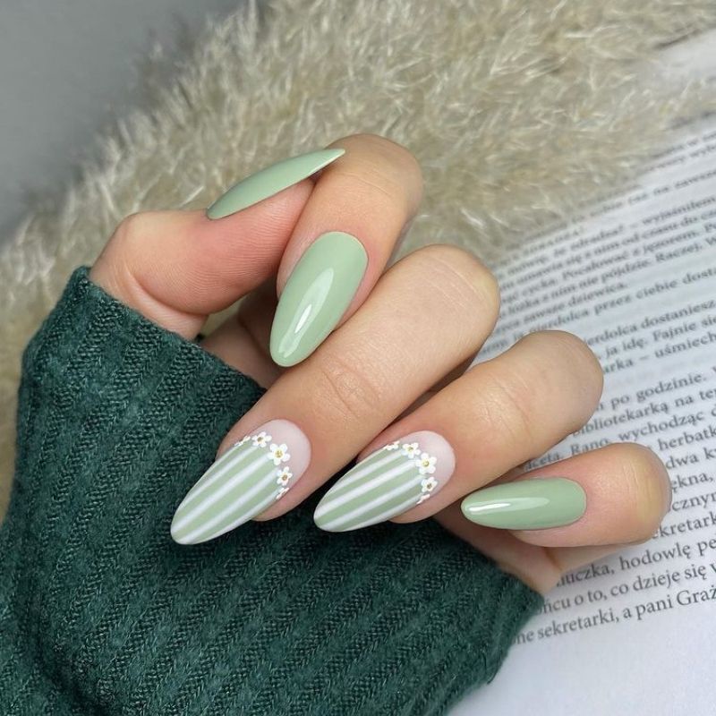Pastel Green Long Nails Pictures, Photos, and Images for Facebook