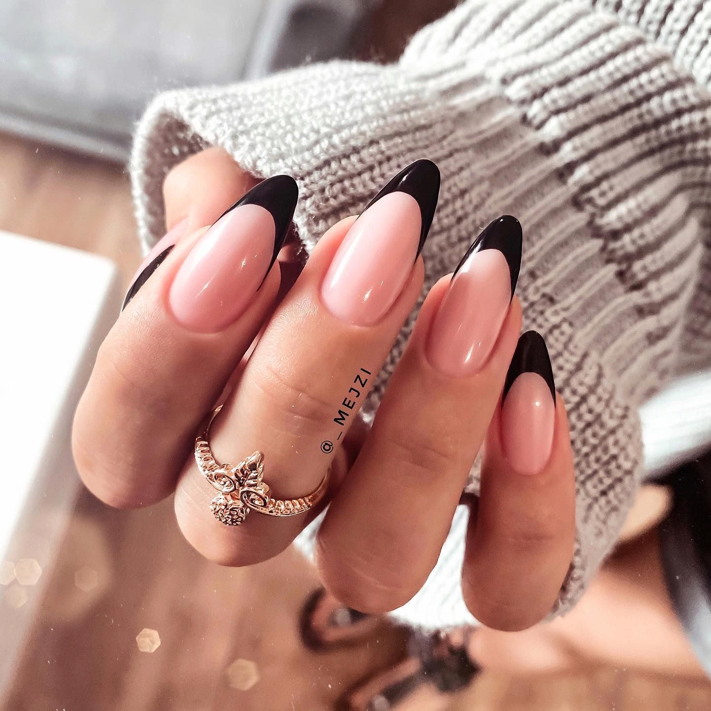 Best Black French Manicure Pictures Photos and Images for Facebook
