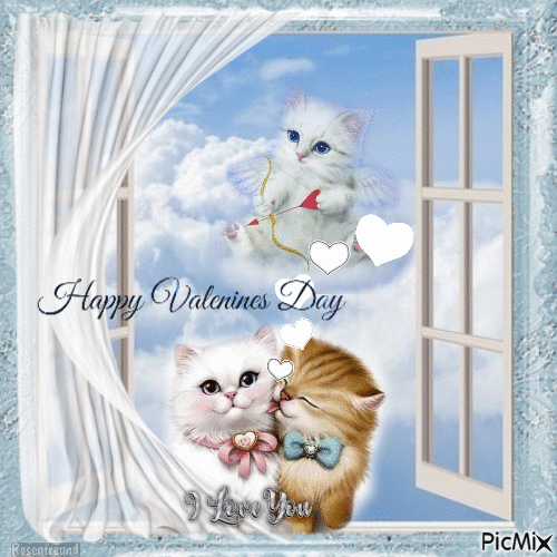 Love Kittens - Happy Valentine's Day Gif Pictures, Photos, and Images
