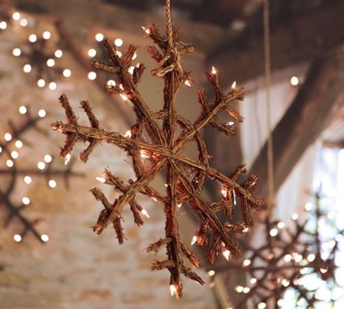 Wood snowflake