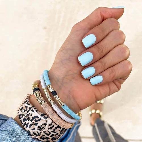 Short Baby Blue Nails Pictures, Photos, and Images for Facebook, Tumblr, Pinterest, and Twitter