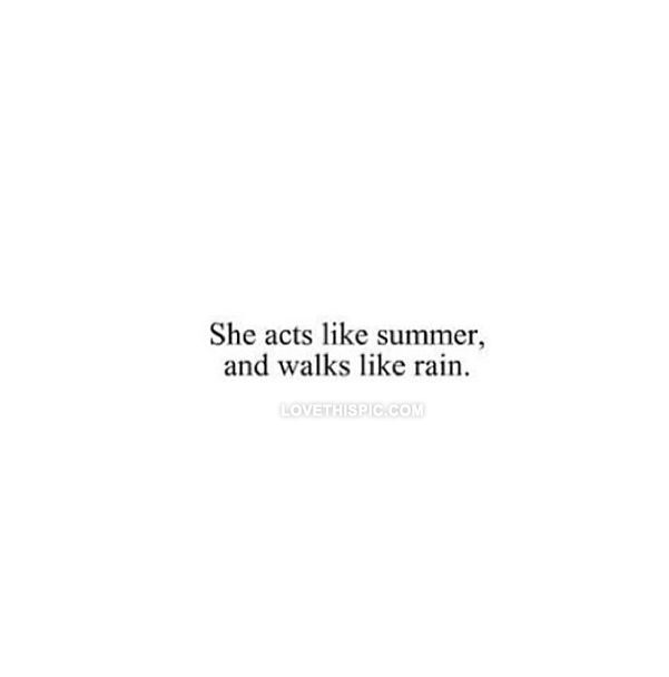 She Acts Like Summer 