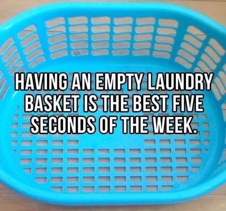 Having An Empty Laundry Basket Is The Best Five Seconds Of The Week