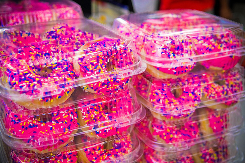 Pink sprinkled donuts Pink sprinkled donuts
