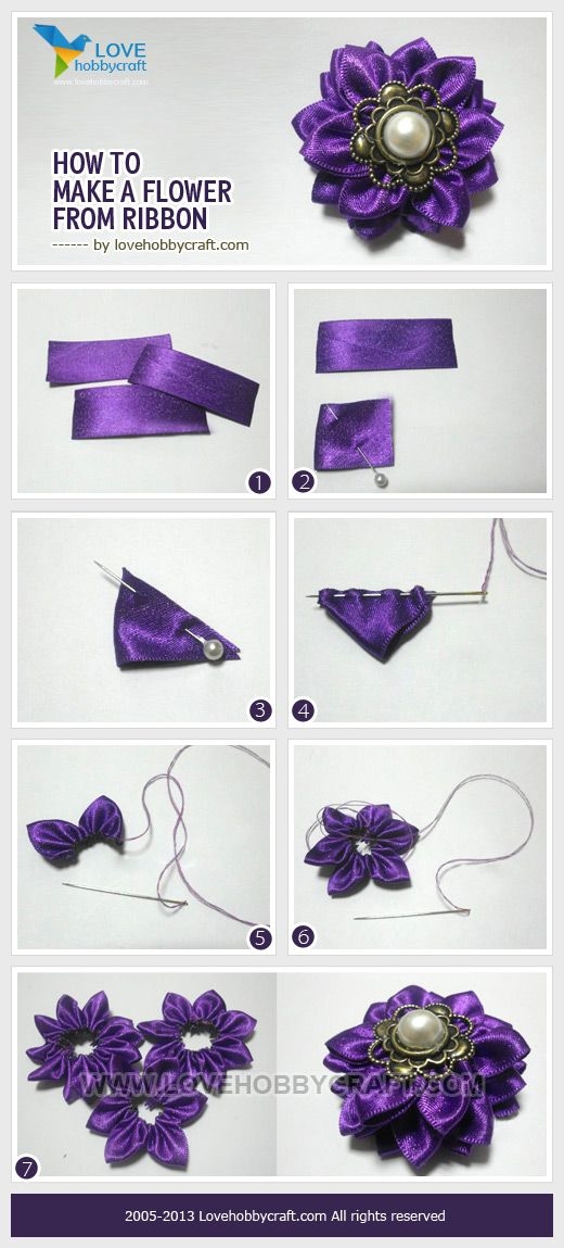 DIY Flower Ribbon DIY Flower Ribbon