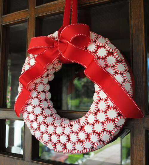 Peppermint Wreath
