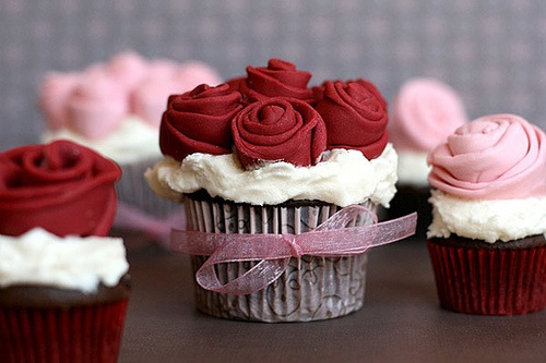 Rose cupcakes