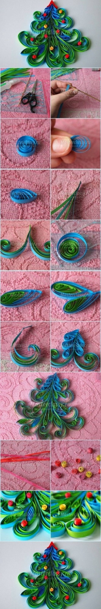 DIY Quill Christmas Tree