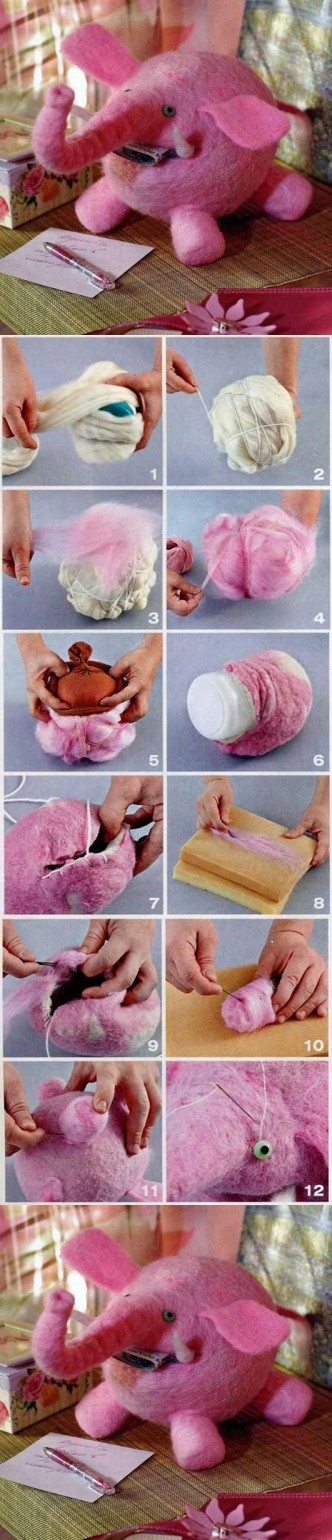 DIY Elephant Small Piggy Bank