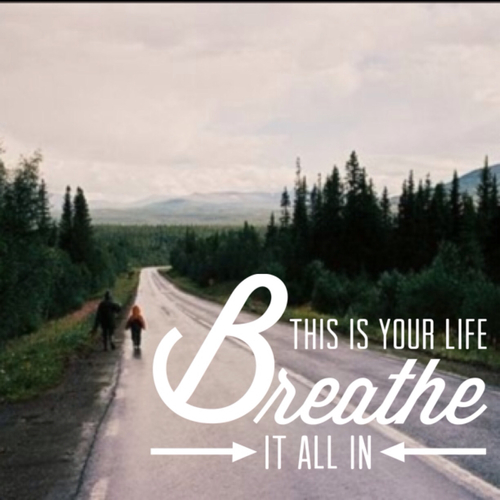This is your life breathe it all in This is your life breathe it all in
