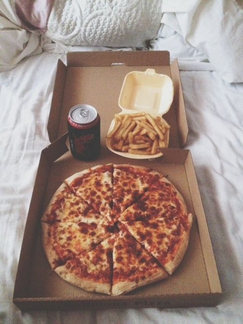 Pizza and fries
