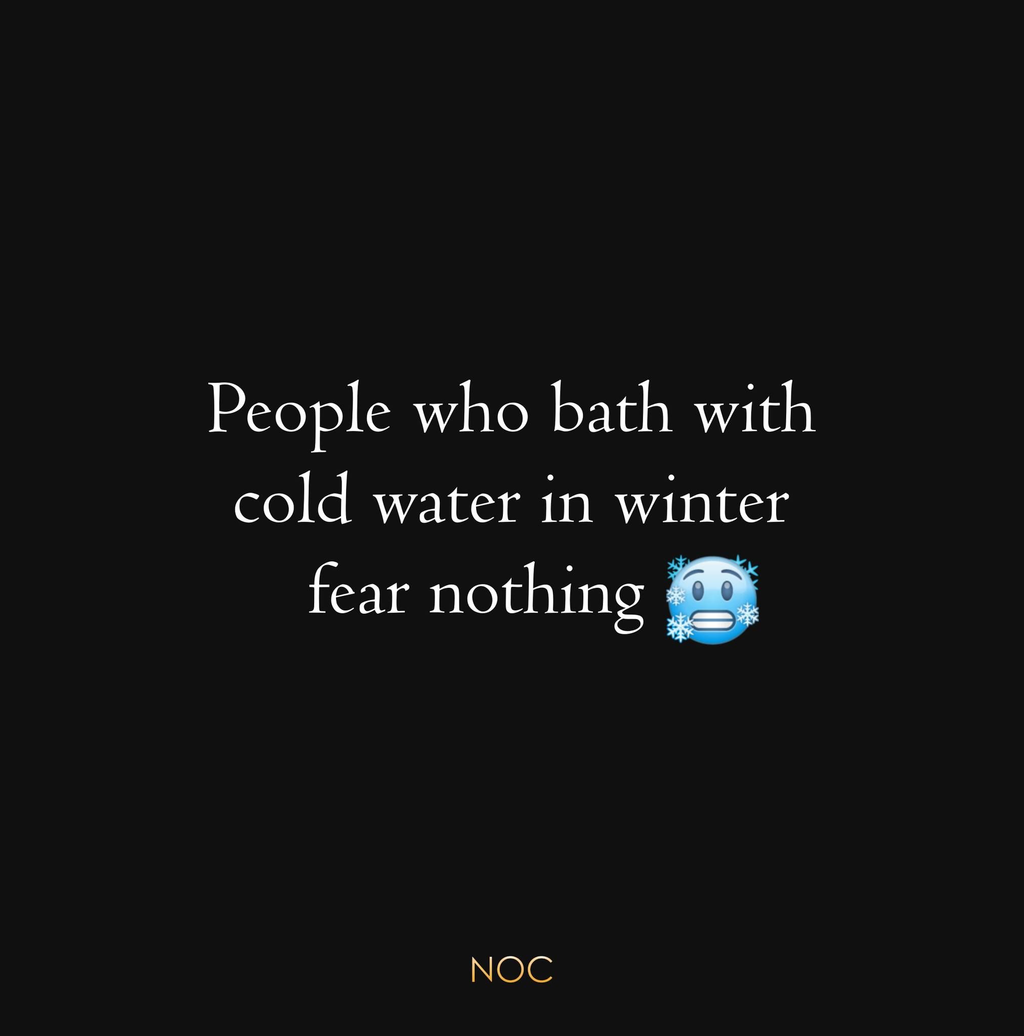 People Who Bath With Cold Water In Winter Fear Nothing. Pictures