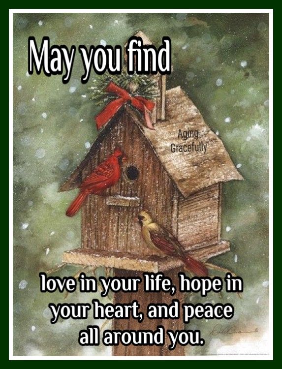 May You Find Love In Your Life, Hope In Your Heart, And Peace All