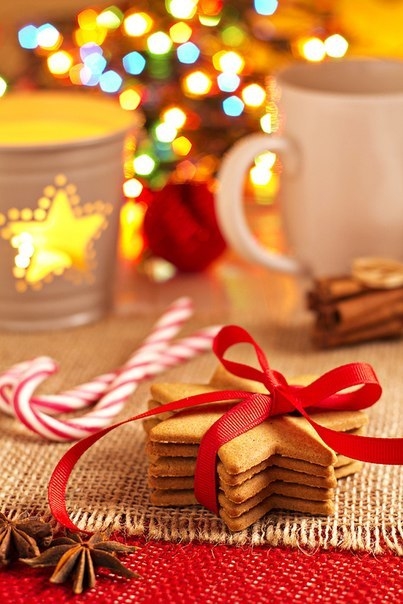 Bow wrapped christmas cookies Bow wrapped christmas cookies